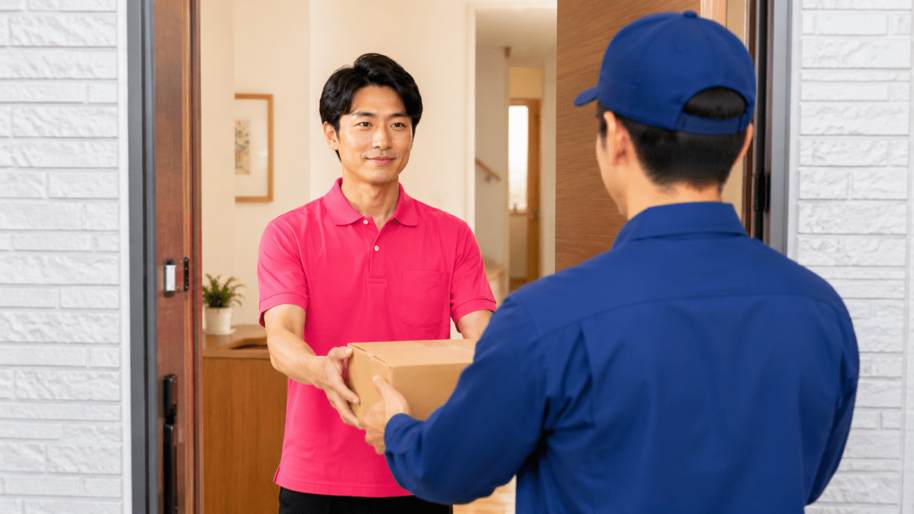 自宅の留守番中に訪問者へ対応する在宅代行のイメージ
